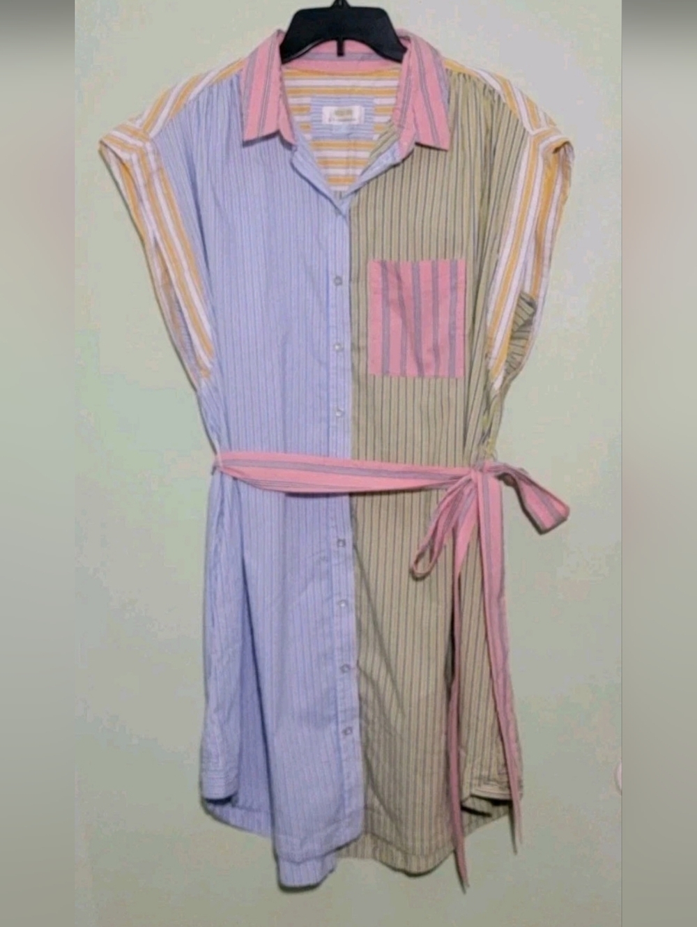 MAEVE by ANTHROPOLOGIE Multi-Color Cotton Sleeveless Tunic Dress Womens Size 1X